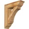 Ekena Millwork Imperial Traditional Rough Sawn Bracket w/ Offset Brace, Western Red Cedar, 8"W x 28"D x 32"H BKT0806X28X32IMP01RWR - alternate 1